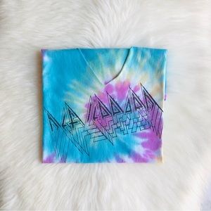 Def Leppard Tie Dye Band Tee Size S